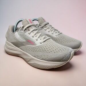 Brooks Adrenaline GTS 24 Running Shoes Womens 9.5 Grey Pink Stability Sneakers